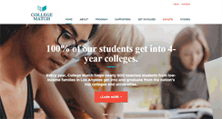 Desktop Screenshot of collegematchla.org