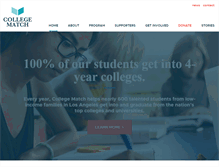 Tablet Screenshot of collegematchla.org